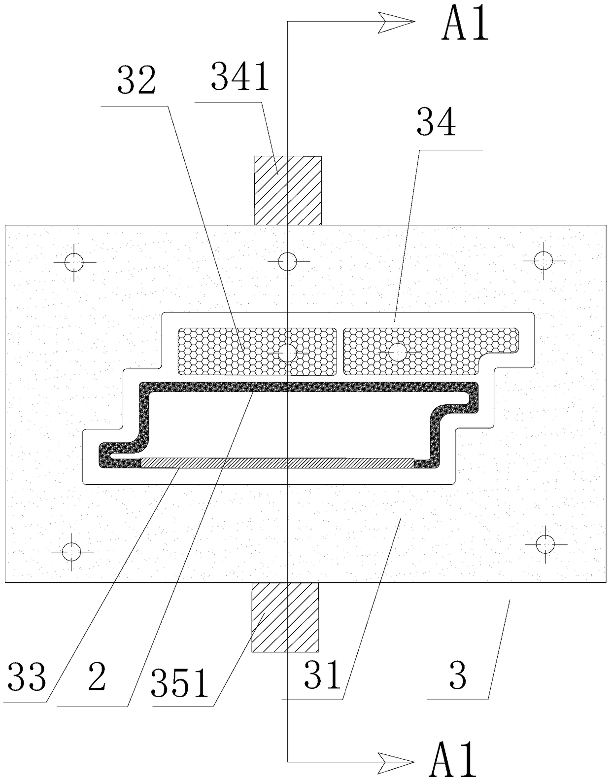 A kind of preparation method of the composite sheet material that wood-plastic and metal profile co-extrude