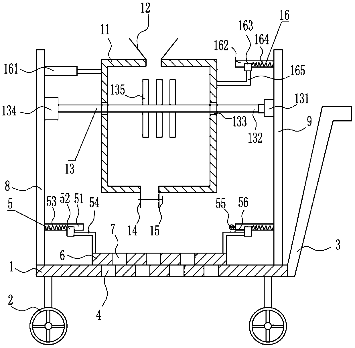 A kind of solid fertilizer fertilization device for planting vegetables