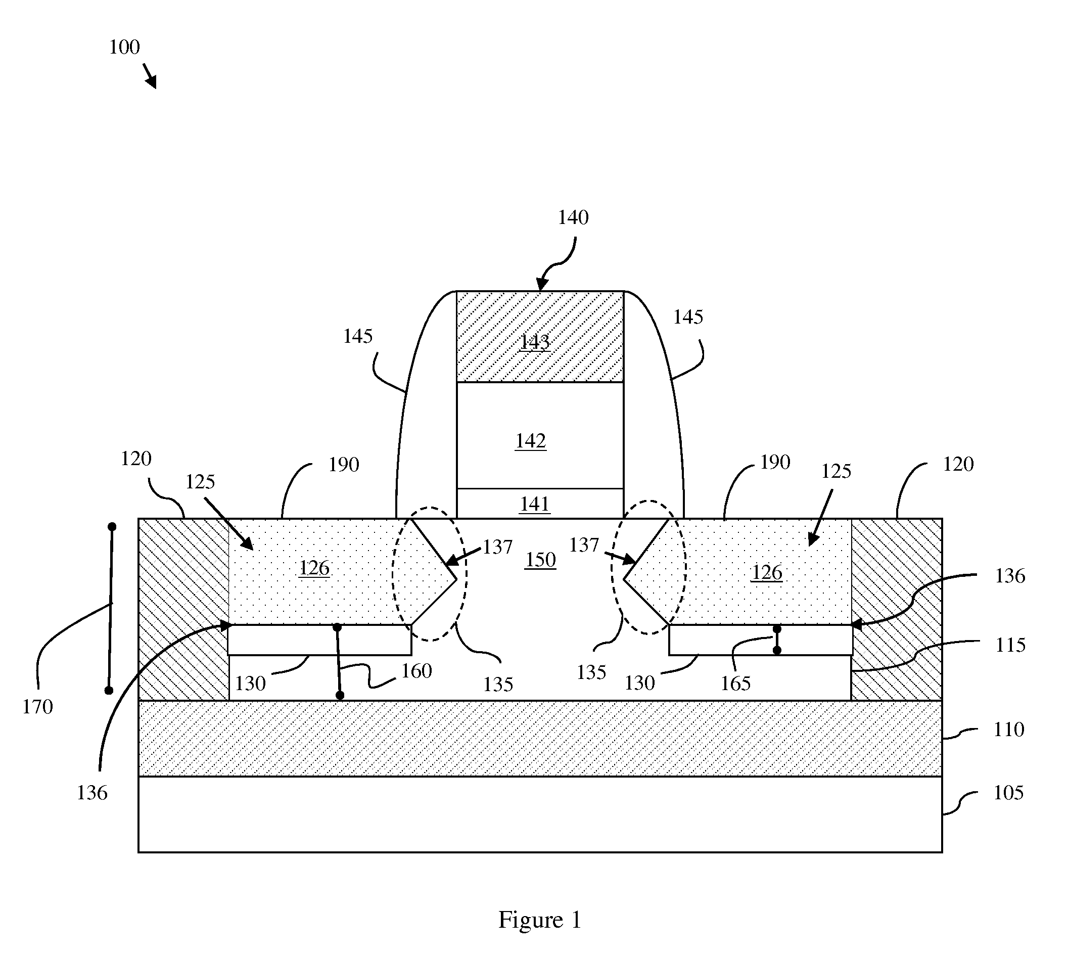 Method of forming a planar field effect transistor with embedded and faceted source/drain stressors on a silicon-on-insulator (SOI) wafer, a planar field effect transistor structure and a design structure for the planar field effect transistor