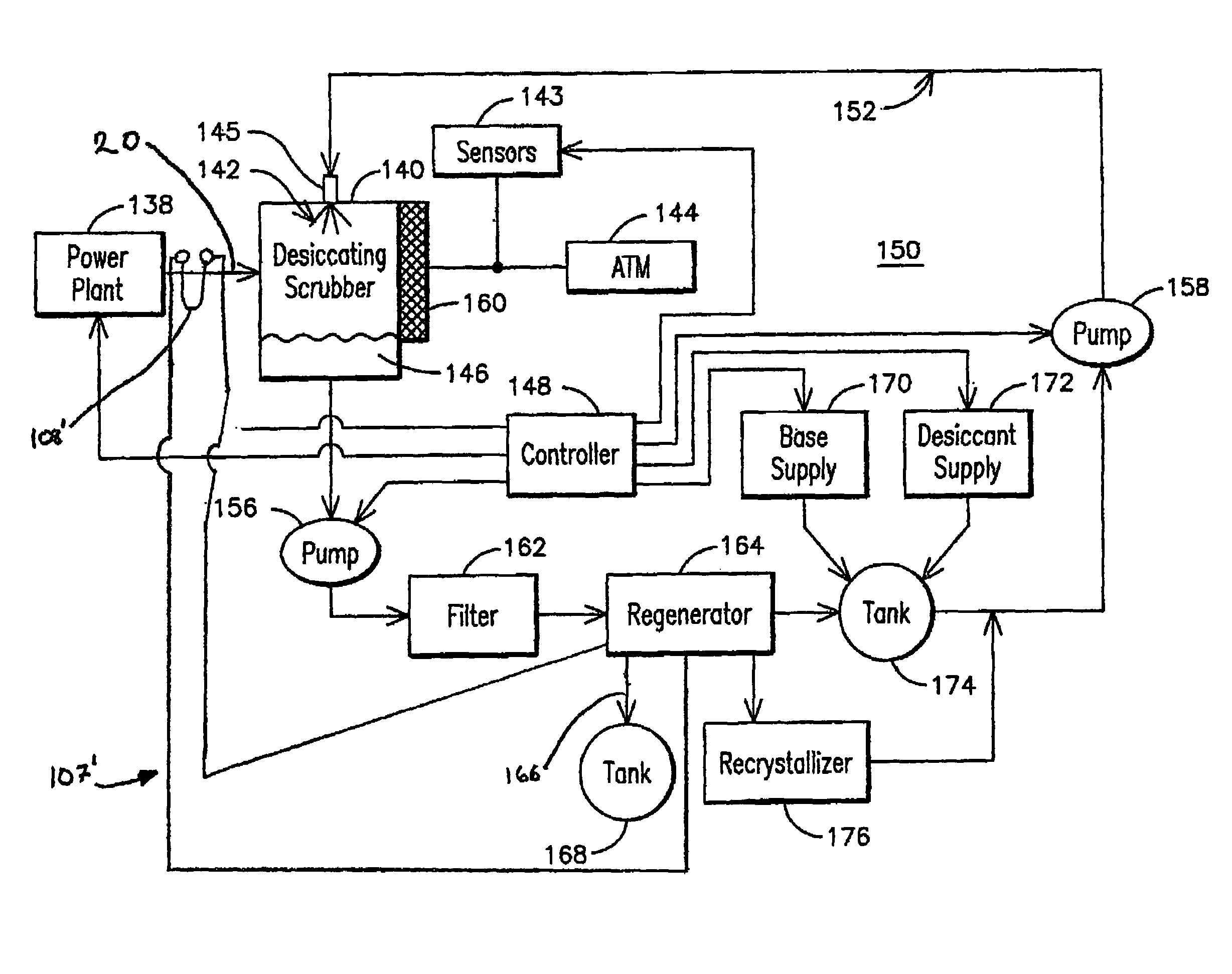 Water and sulfur removal from combustion turbine exhaust