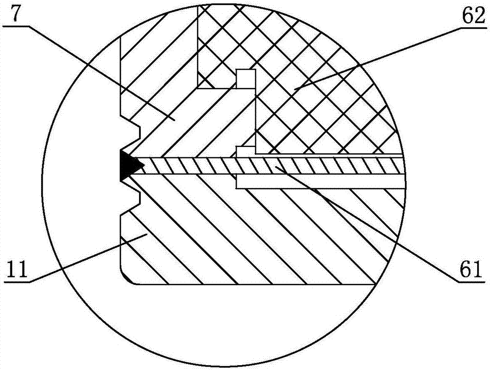 Miniaturized capacitive vacuum pressure sensor encapsulation structure