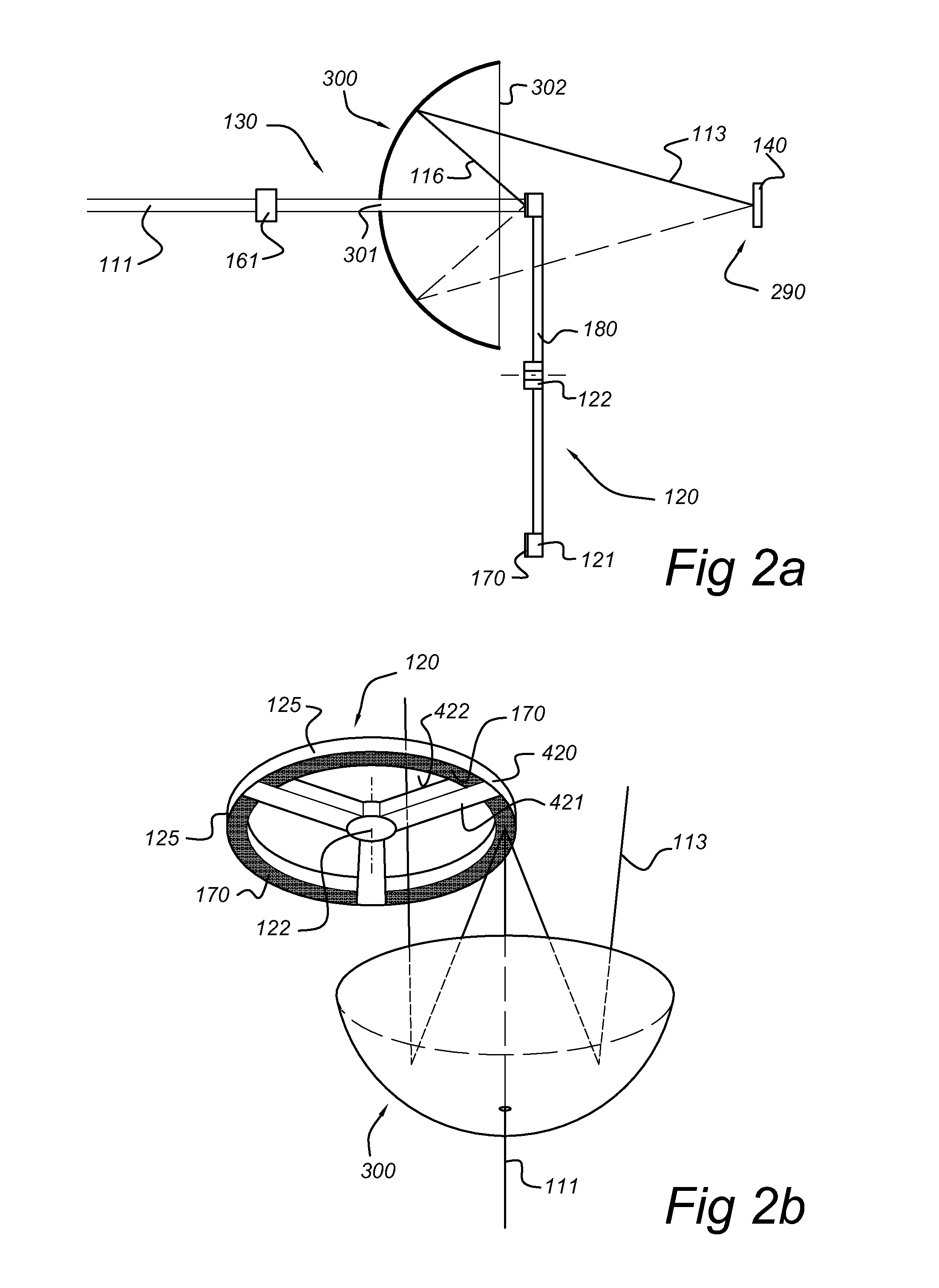 Projection system comprising a solid state light source and a luminsecent material