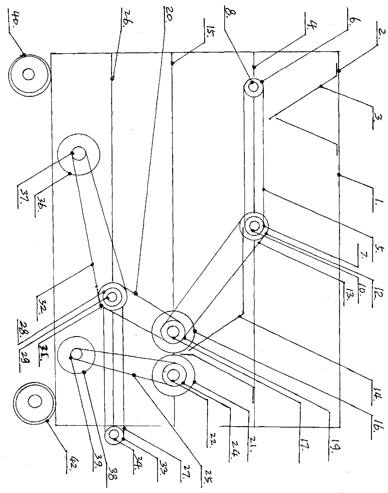 Diode straighter with double rubber rollers