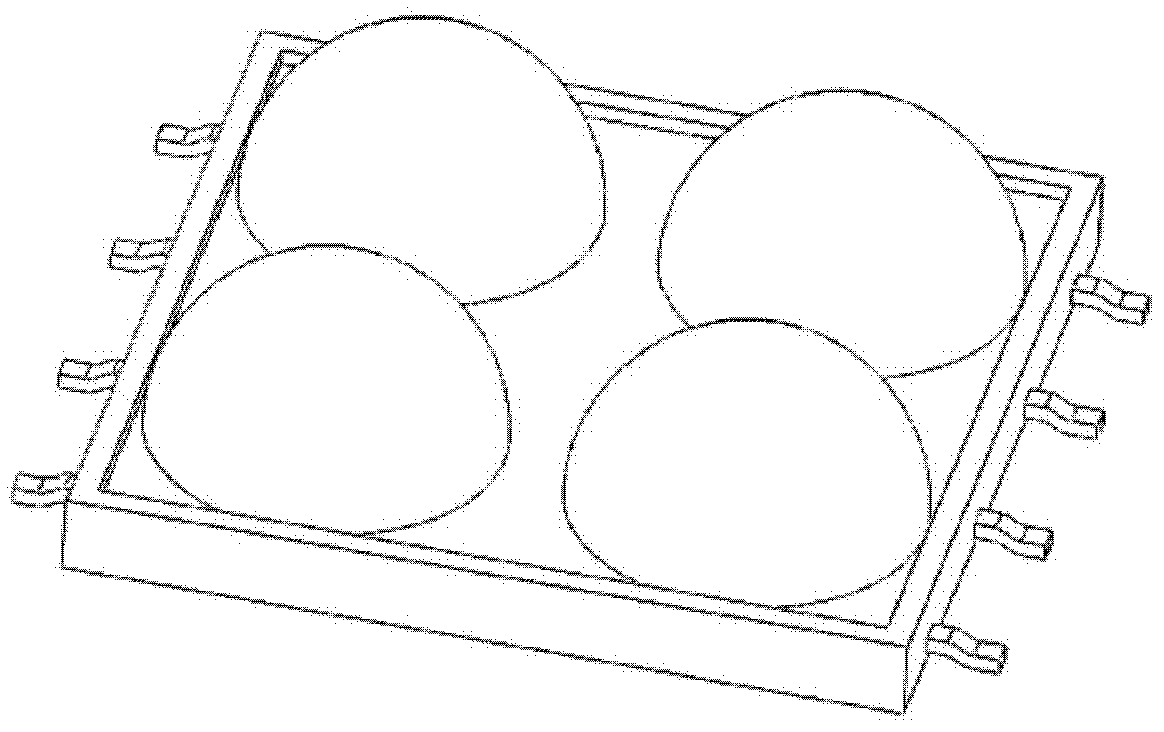 Light-emitting diode (LED) array packaging light source module based on lead frame