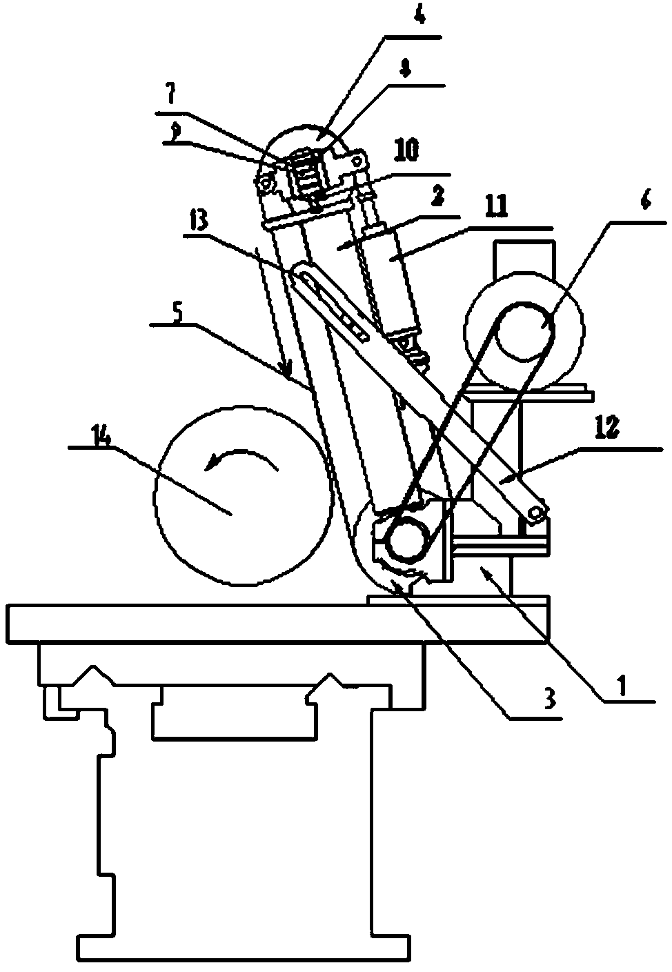 Rubber roller belt sander