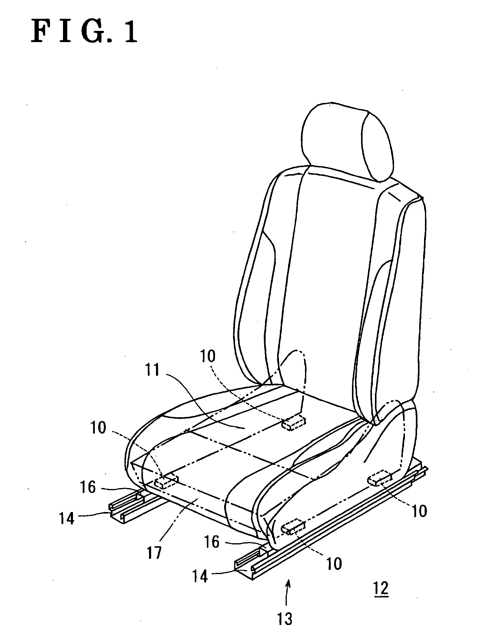 Occupant load sensor for vehicle