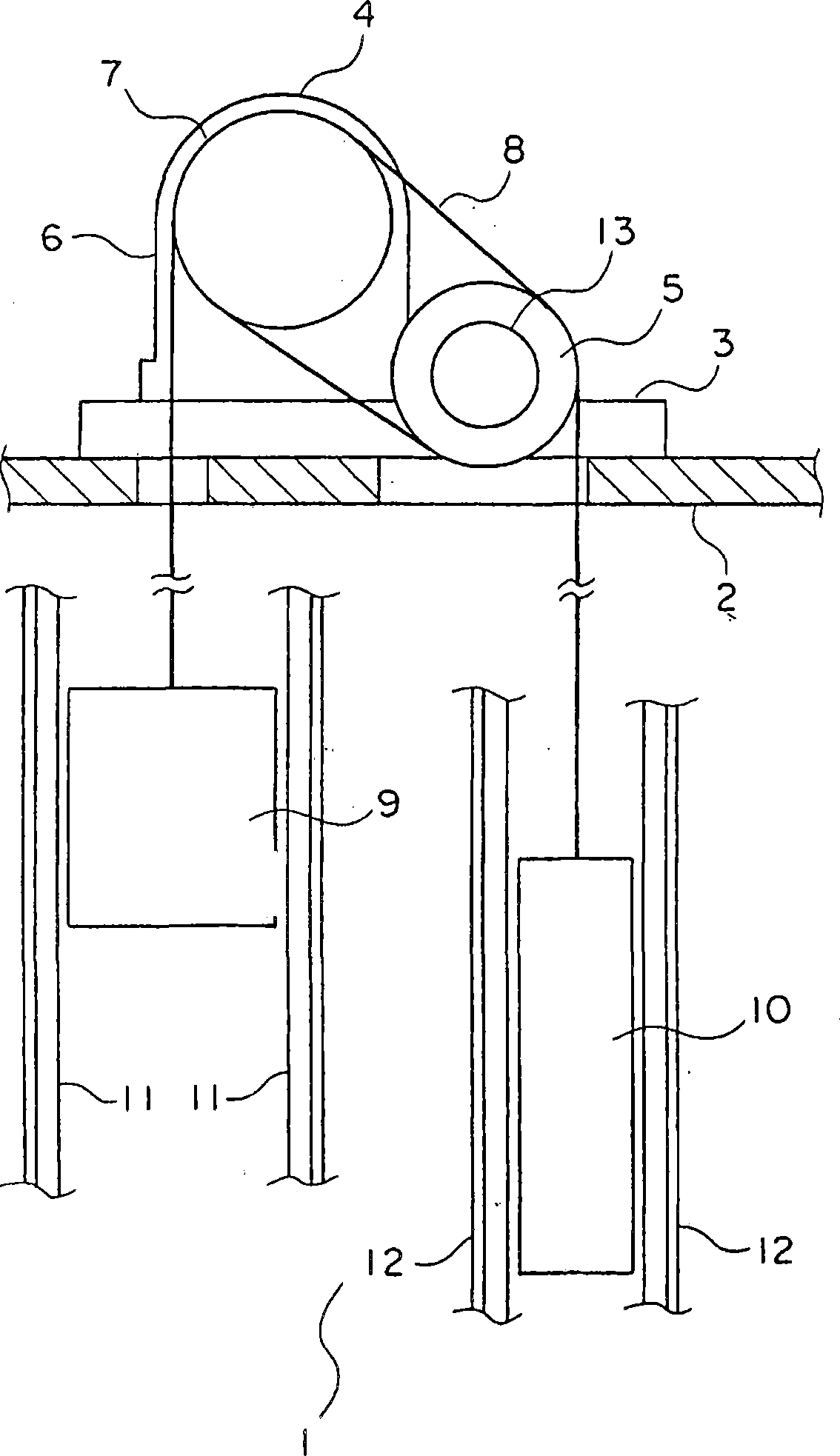 Brake device for elevator