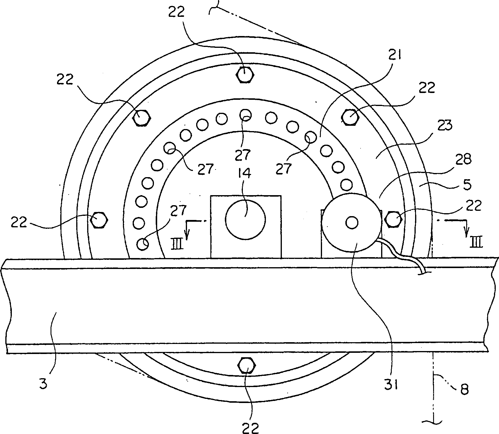 Brake device for elevator