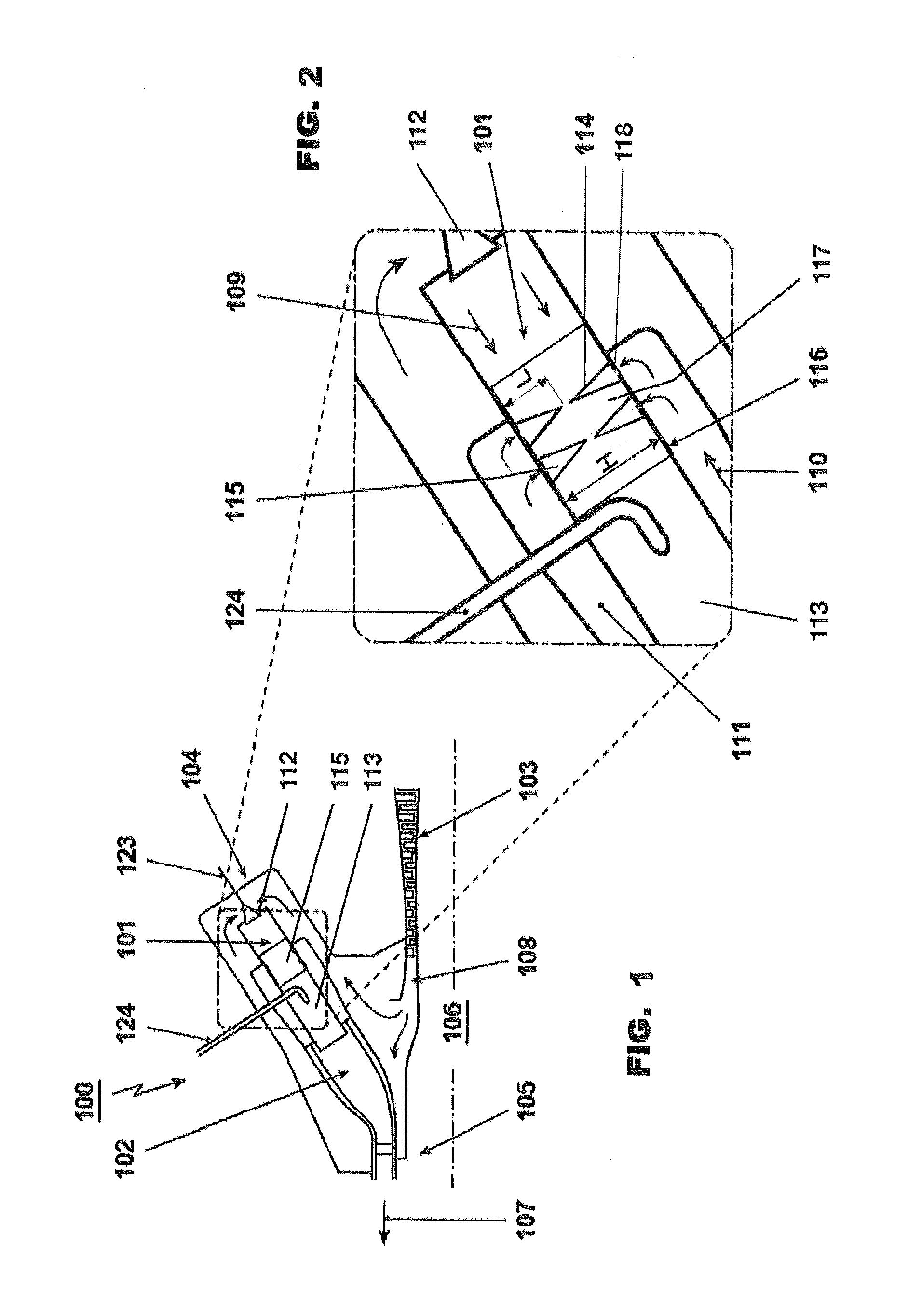 Dilution gas or air mixer for a combustor of a gas turbine