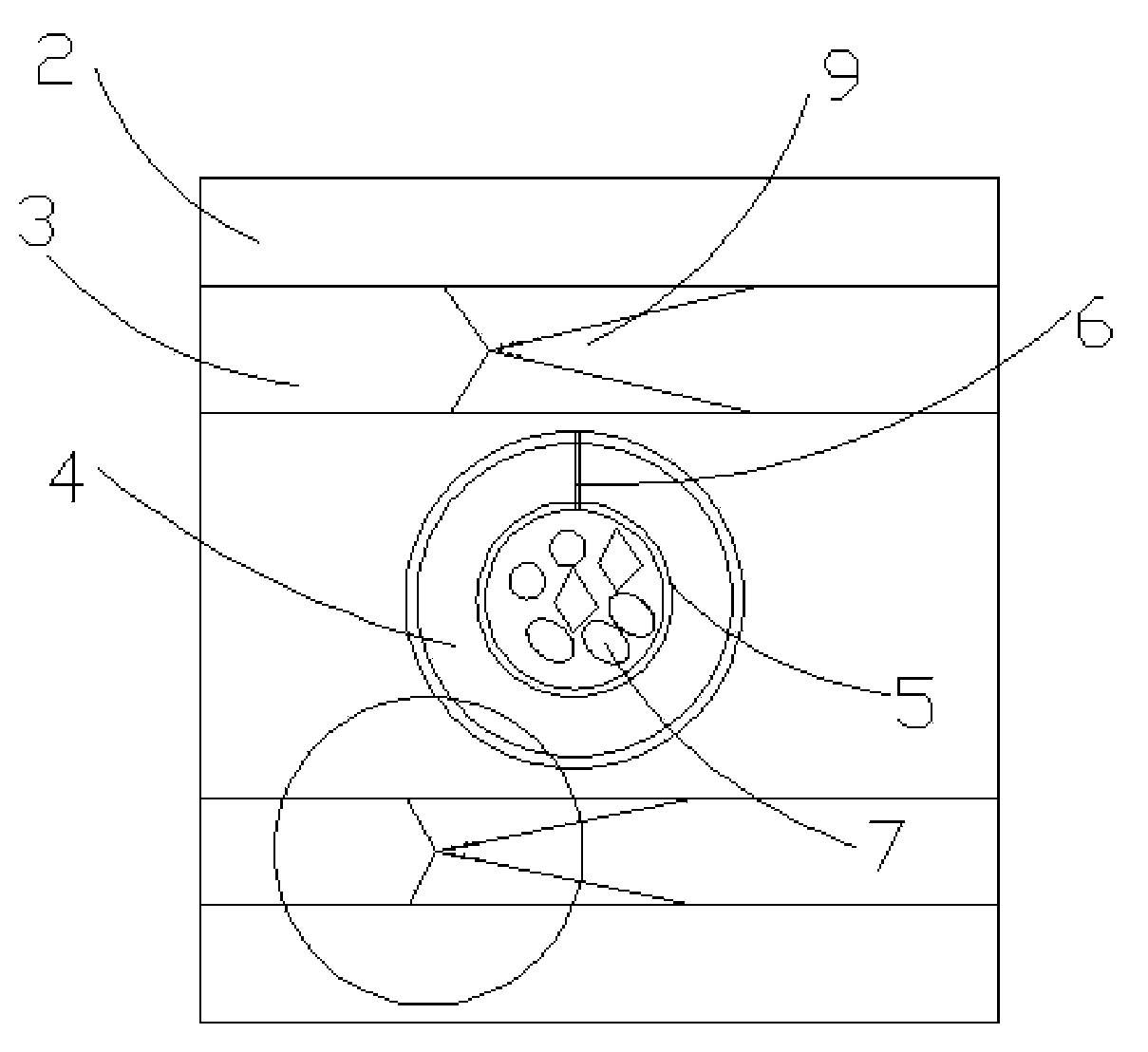 Multi-turning filament guiding piece of embroidery machine