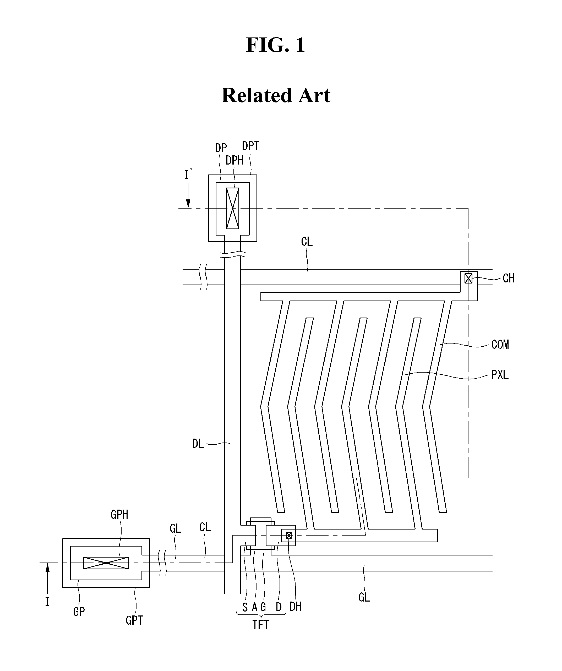 Thin film transistor substrate having low resistance bus line structure and method for manufaturing the same