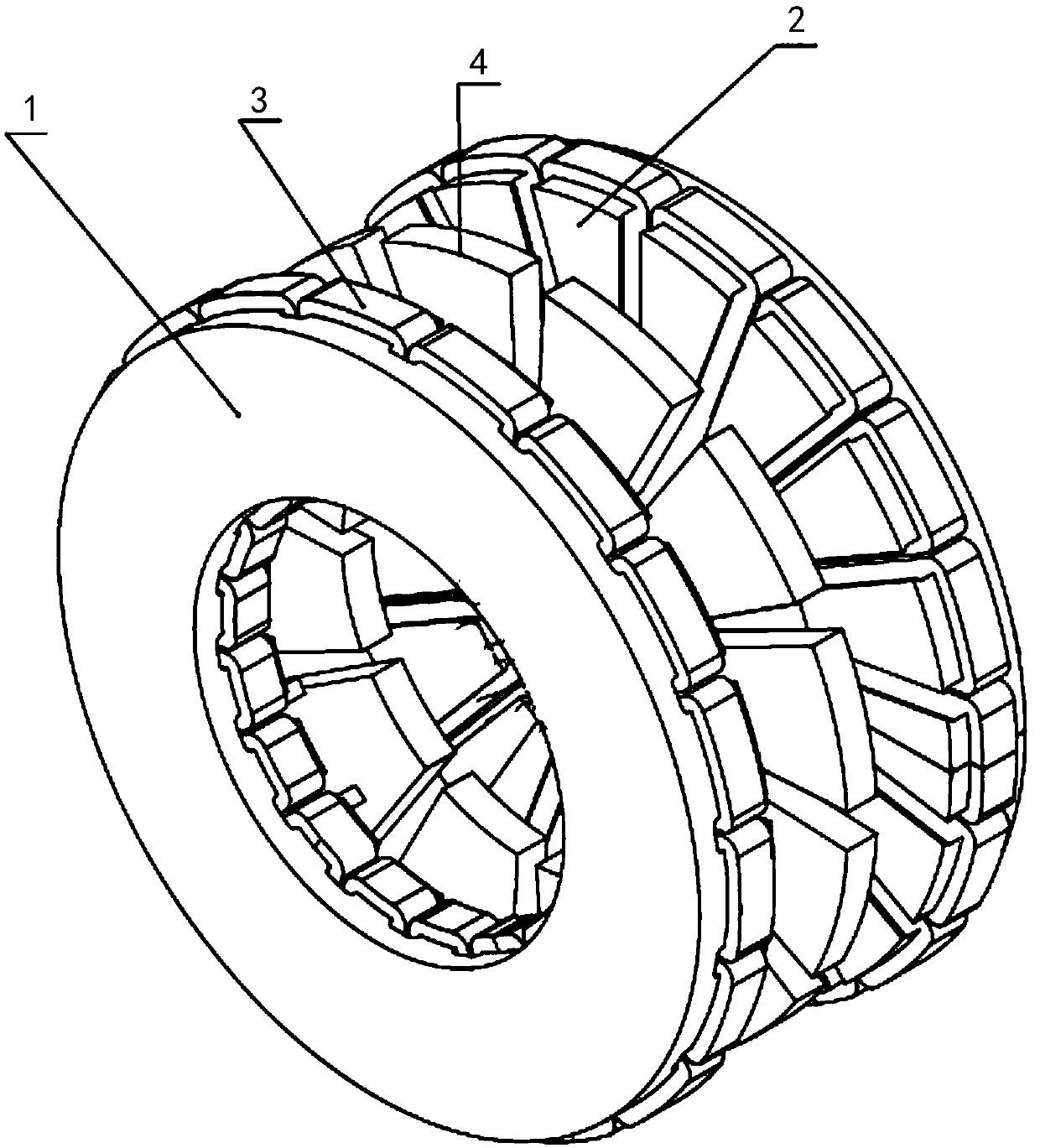 Disc-type motor and control method thereof