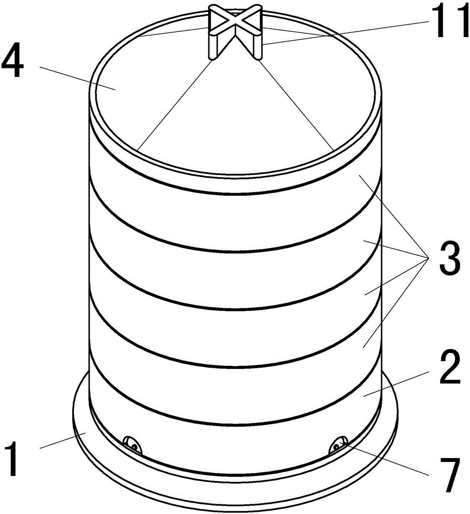 Rotary type dry sieving device of soil applied to laboratories and dry sieving method