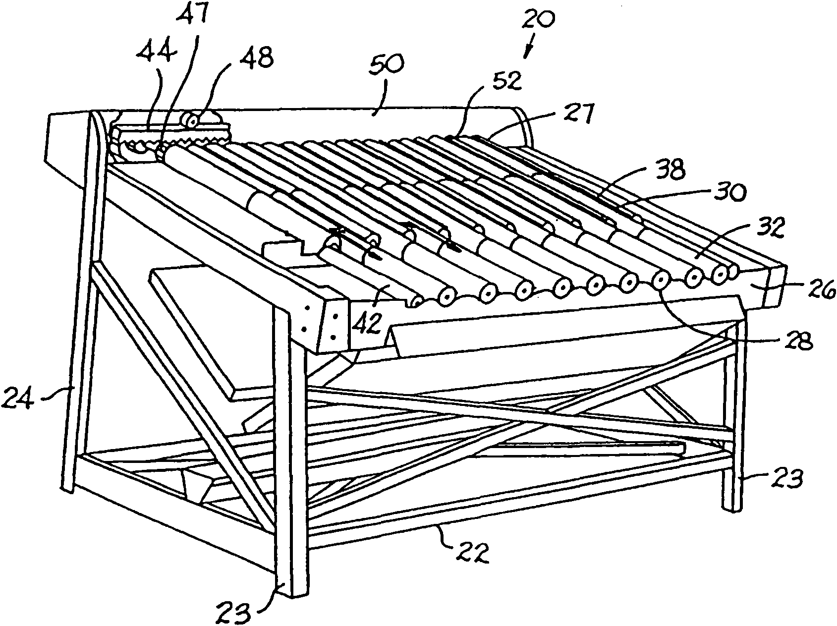 Peeler with self-adjusting rollers