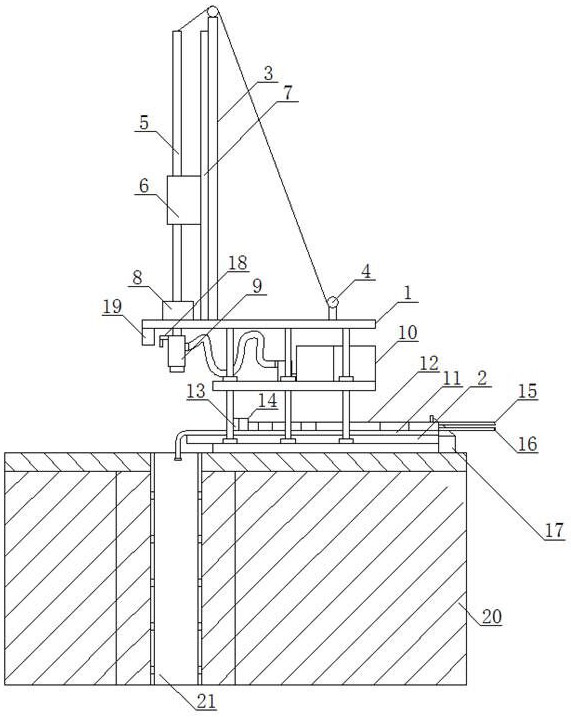 A chemical injection process and device for in-situ repair of organic pollution