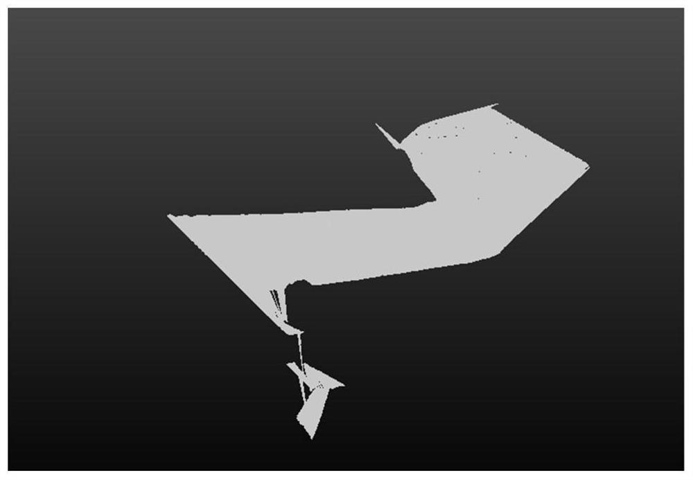 Three-dimensional point cloud automatic registration method fusing line laser contour features