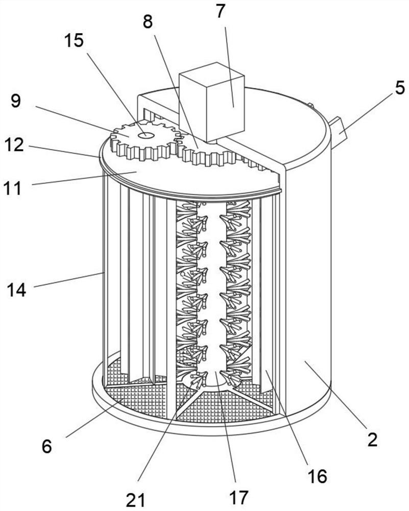 Breaking and refining device for environment-protecting remediation of soil