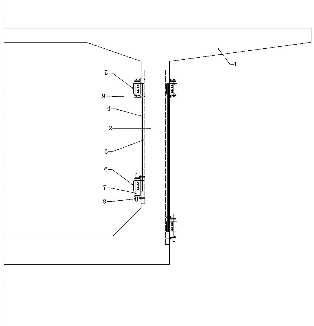 Bridge vertical prestress loss compensation method based on embedding and pasting of prestress batten in surface layer