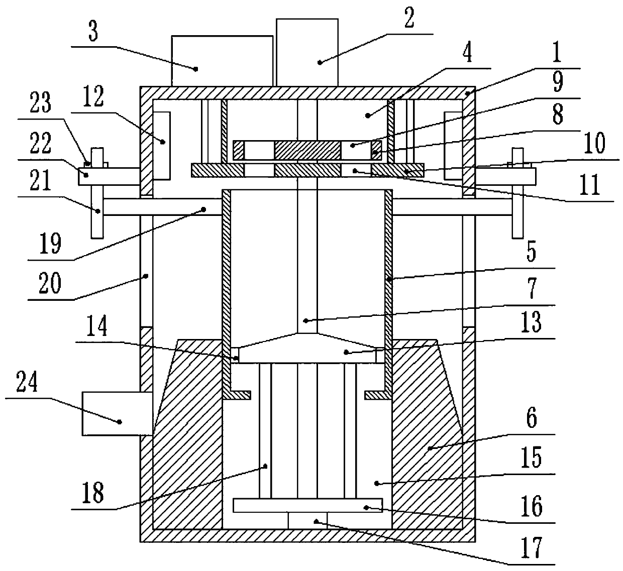 Drying equipment with convenient discharging function for agricultural grain processing