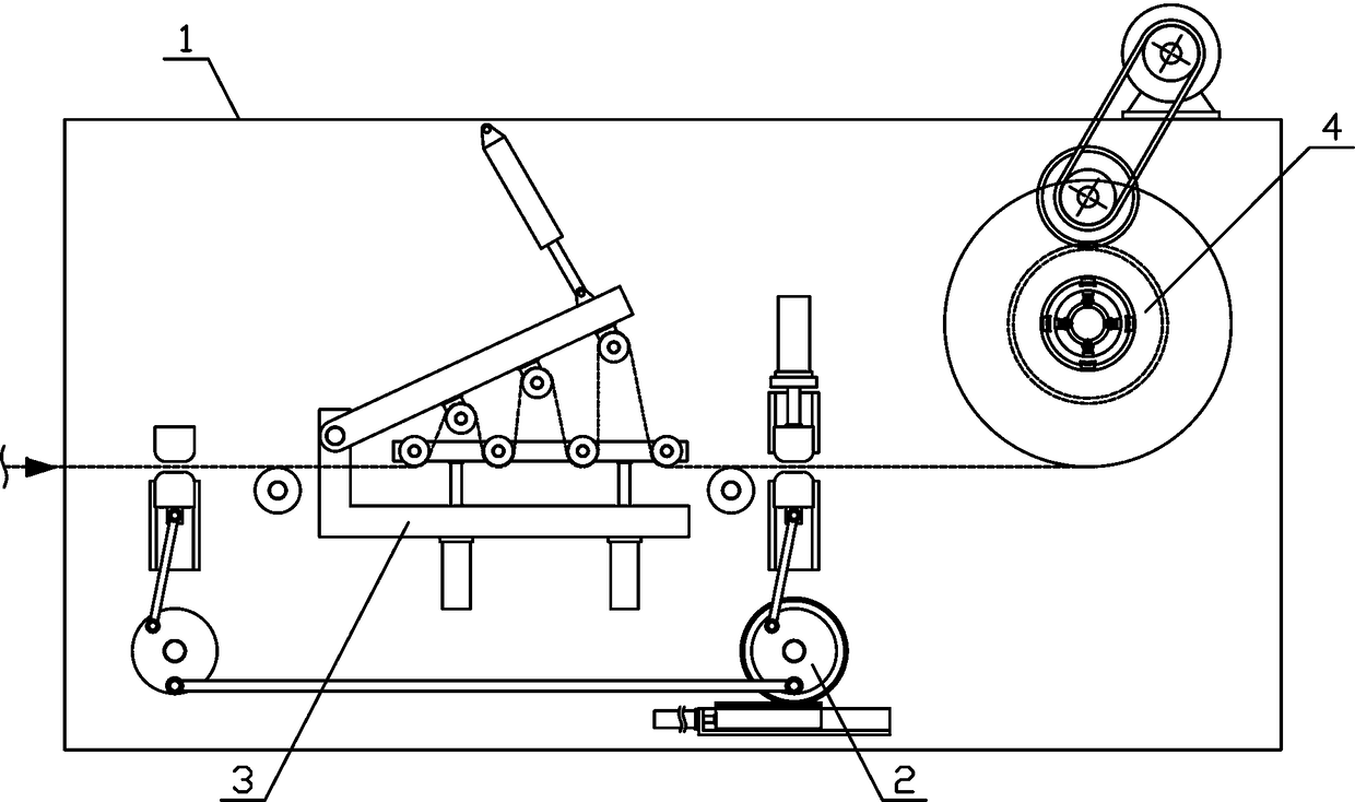 Yarn drafting and rolling mechanism