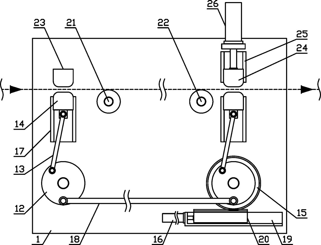 Yarn drafting and rolling mechanism