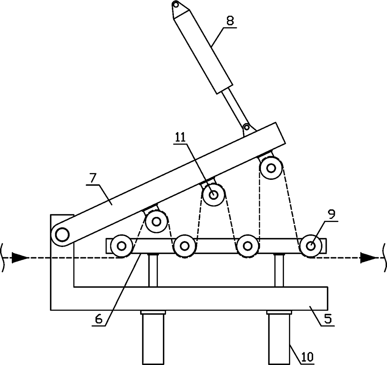 Yarn drafting and rolling mechanism