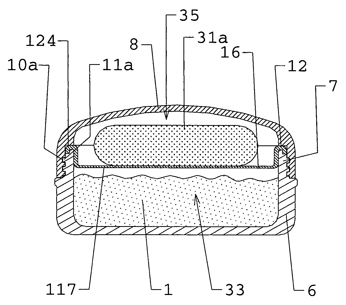 Container for make-up powder