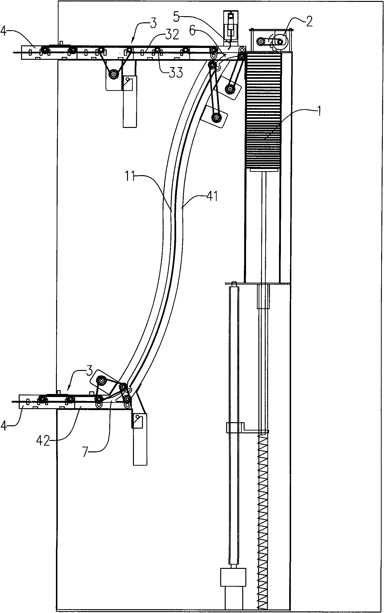 Automatic card sending machine