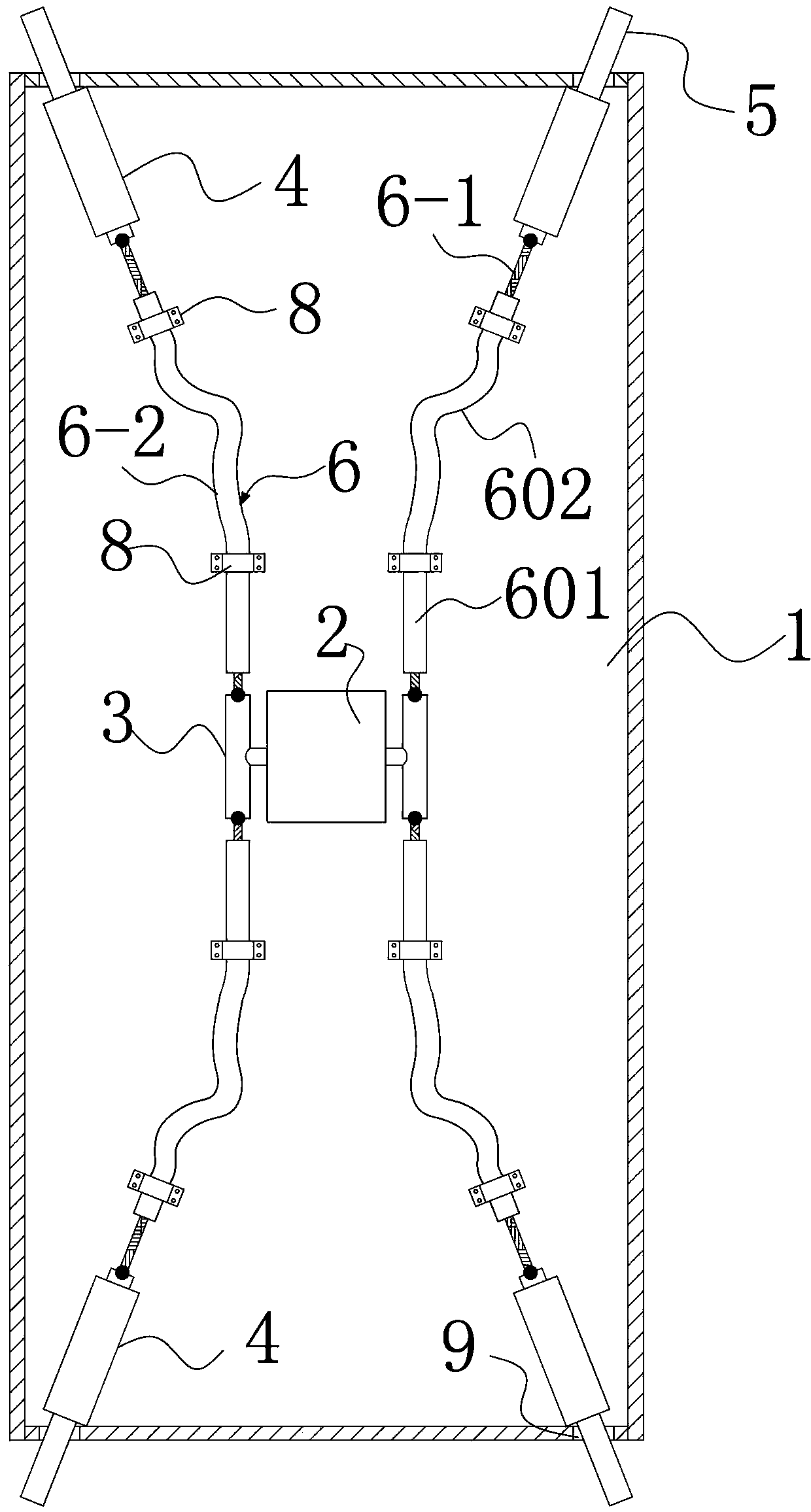 Parking and rotating platform with leveling and supporting effects