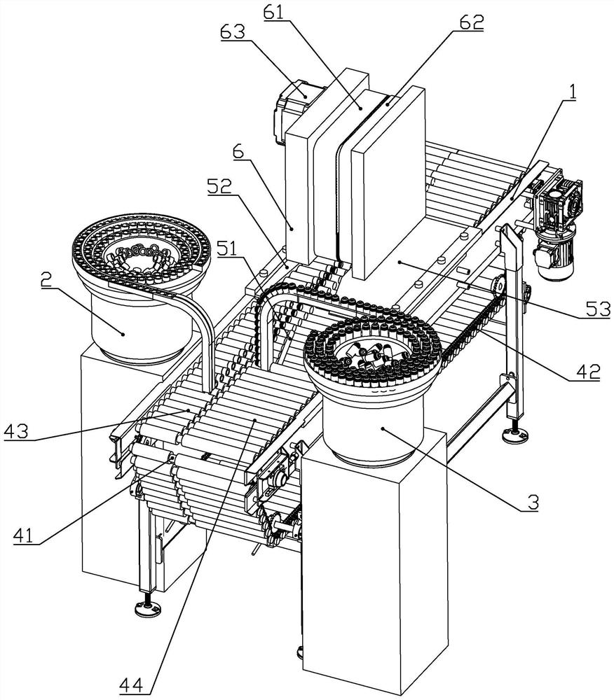 Horizontal cap screwing machine