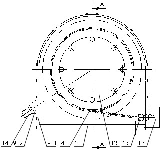 Composite test device and test method for moving speed and displacement of marine winch cable discharge