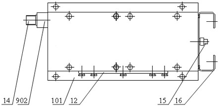 Composite test device and test method for moving speed and displacement of marine winch cable discharge