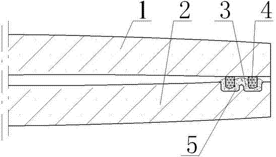 Metal solder-welded and groove-edge-sealed convex vacuum glass and manufacturing method thereof