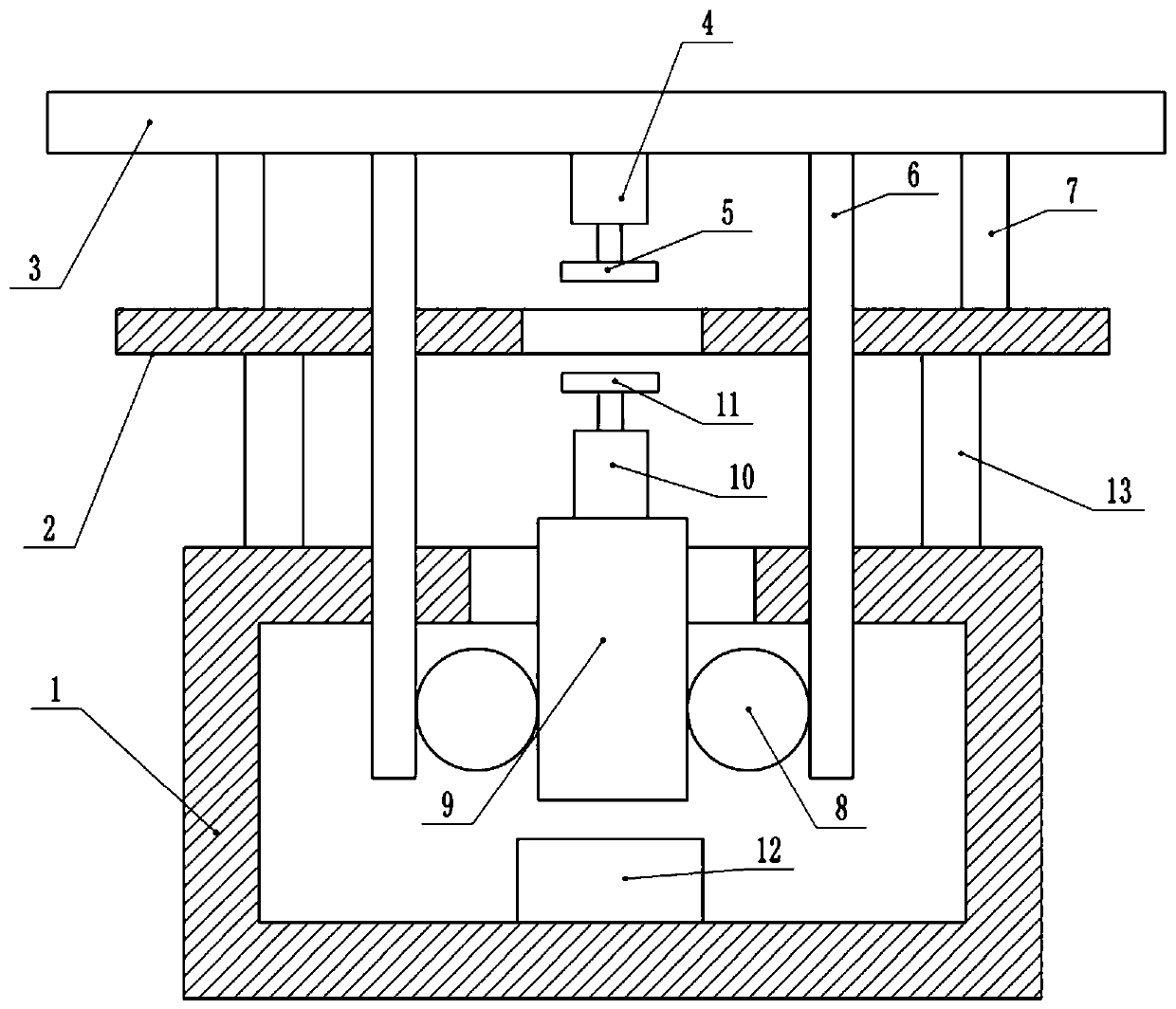 Strip plate grinding device