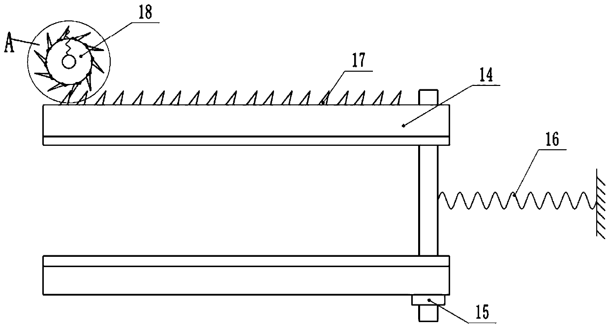 Strip plate grinding device