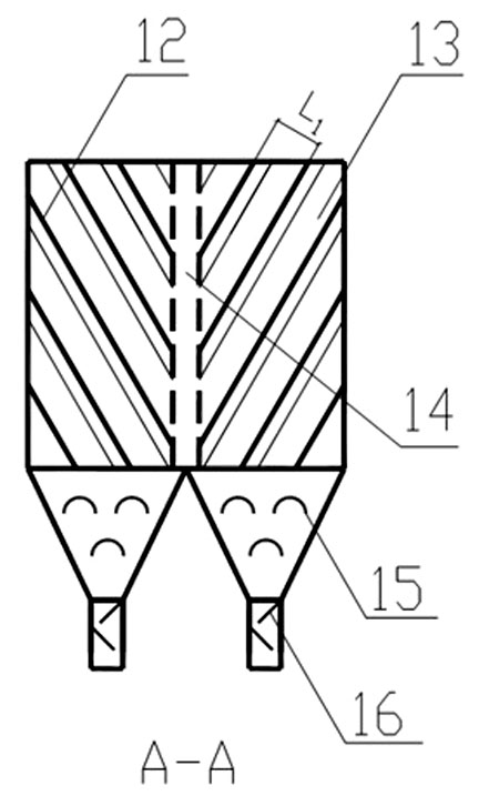 High-efficiency tilted plate sand-removal and water-intake device