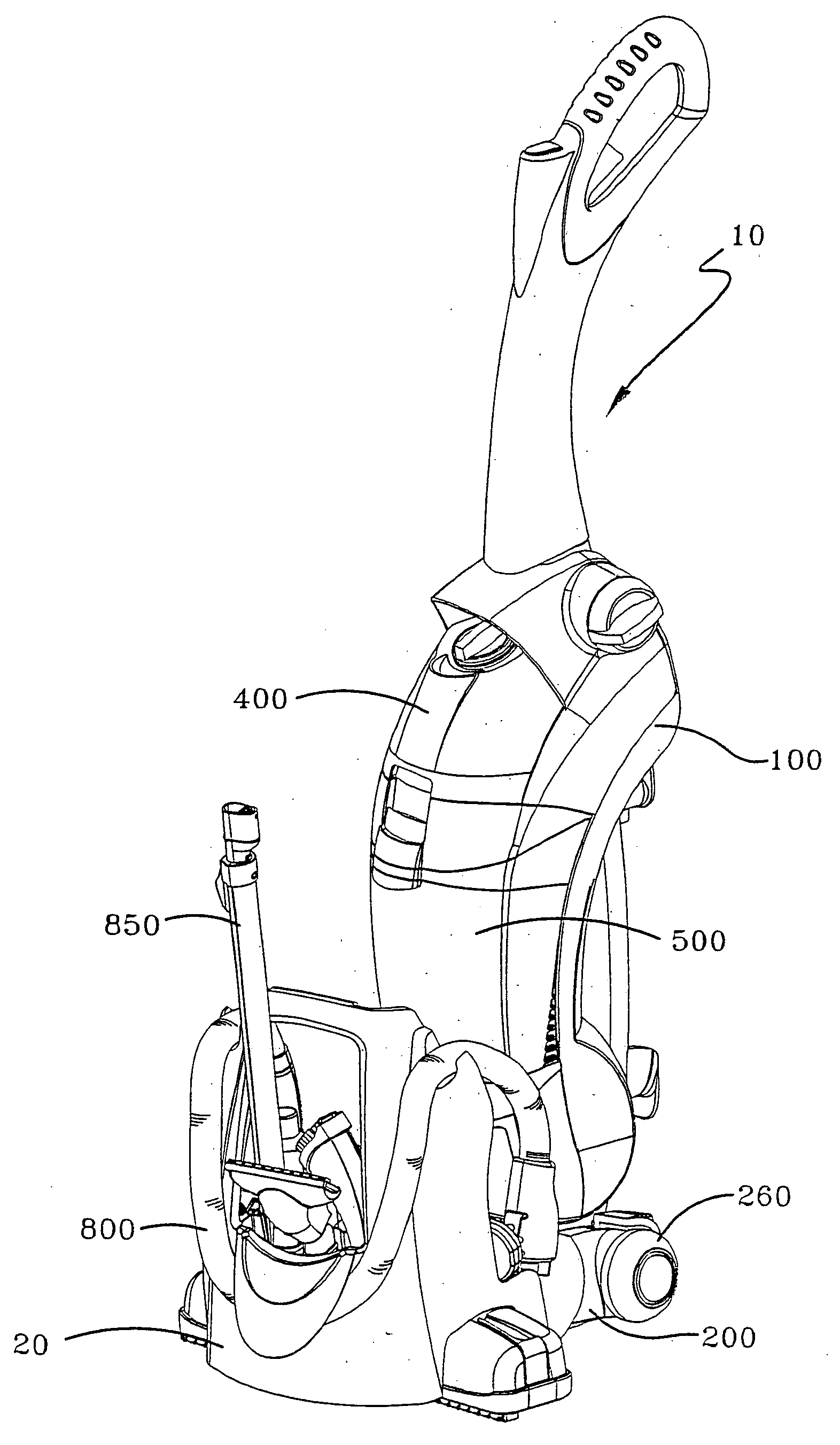 Latch arrangement for a floor care appliance