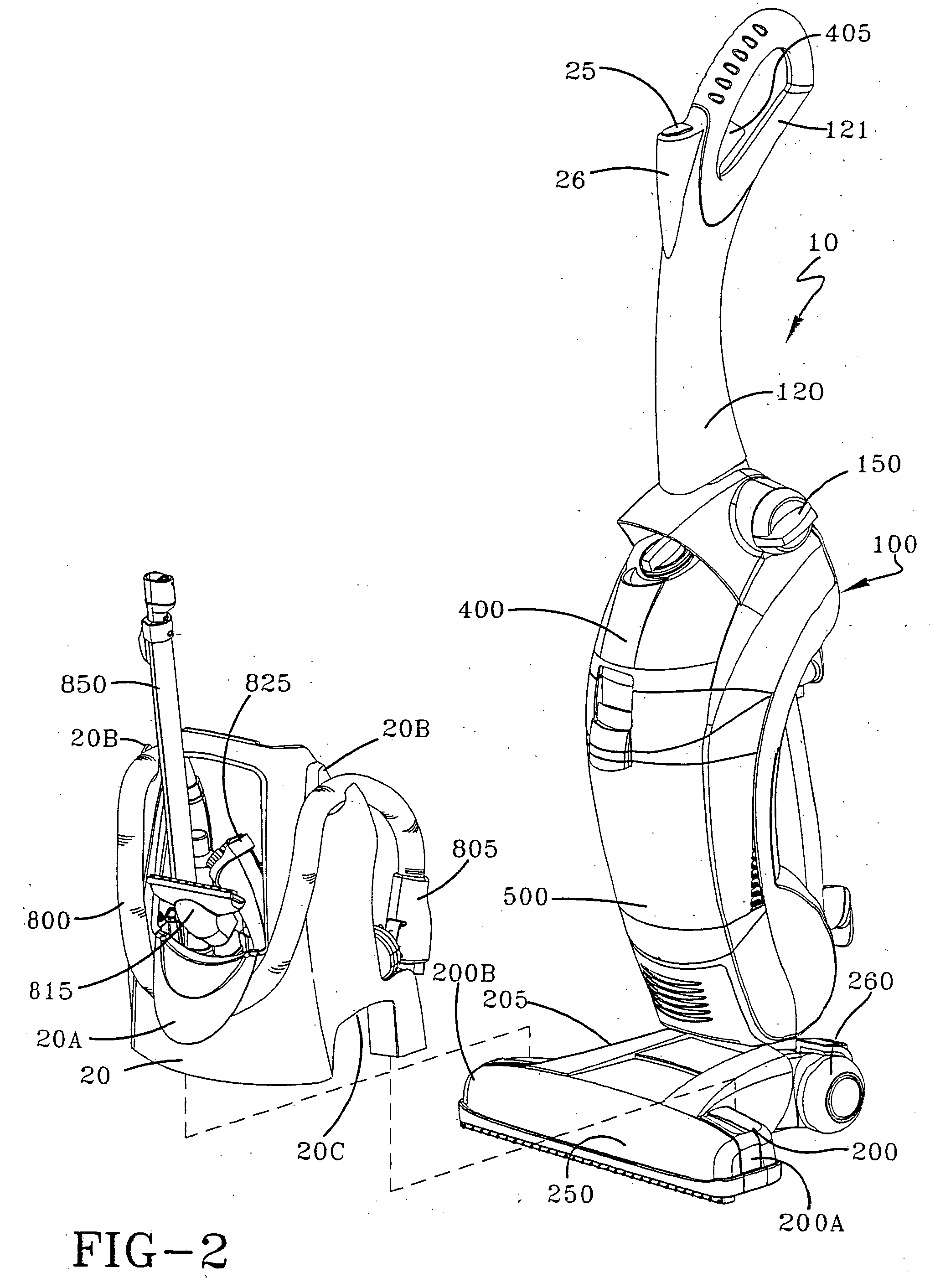 Latch arrangement for a floor care appliance