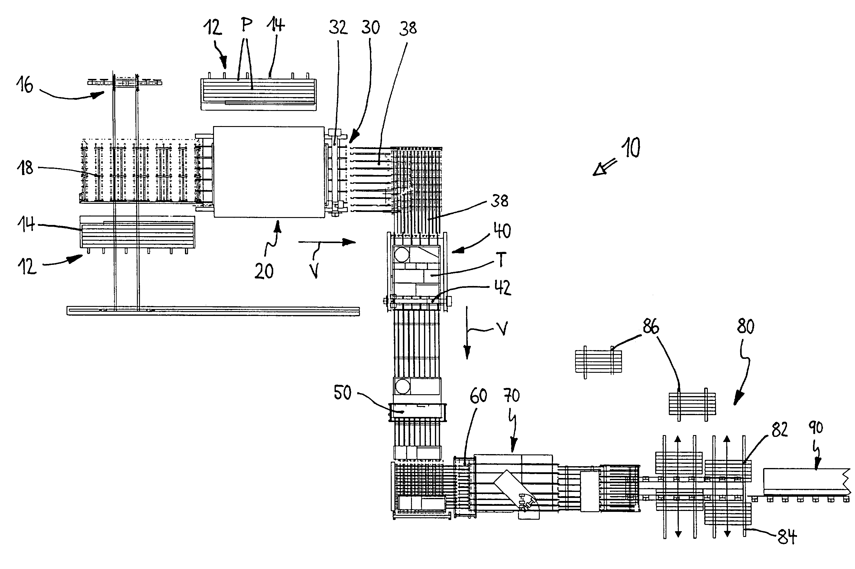 Method and equipment to divide glass plates into cut pieces