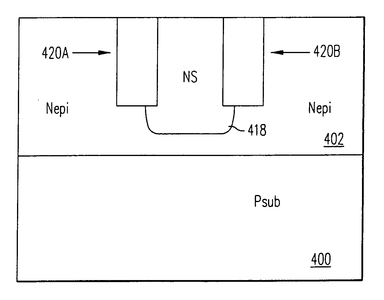 Complementary analog bipolar transistors with trench-constrained isolation diffusion