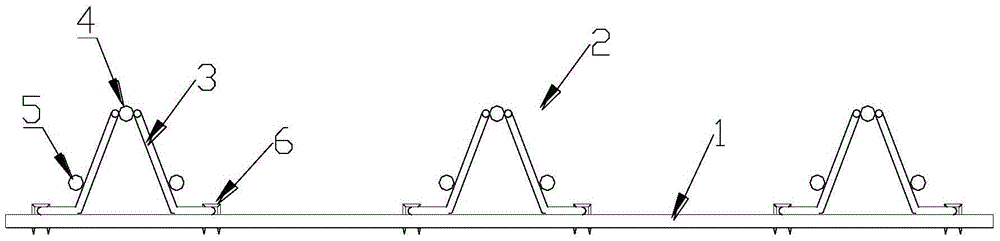 Combination formwork composed of steel bar trusses and bottom die