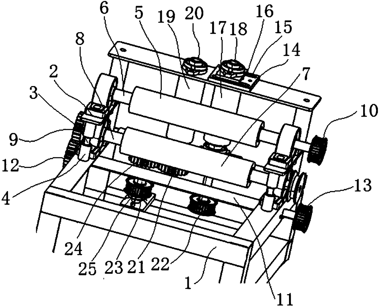 A sugarcane conveying and guiding mechanism