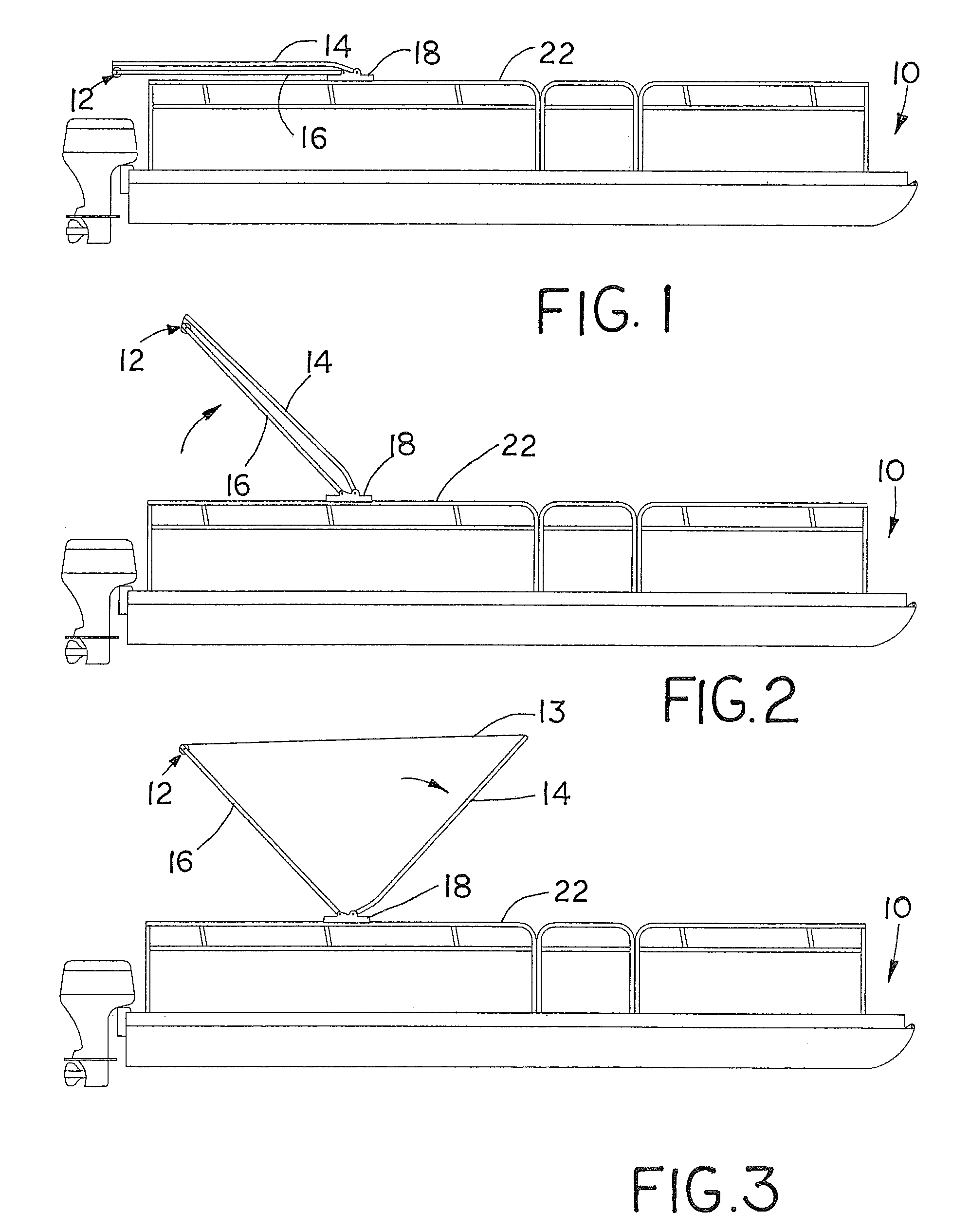 Retractable folding top assembly