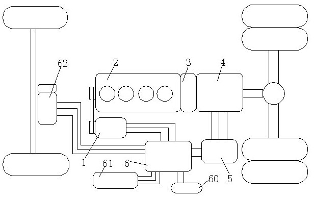 Power device of plug-in series-parallel hybrid electric bus