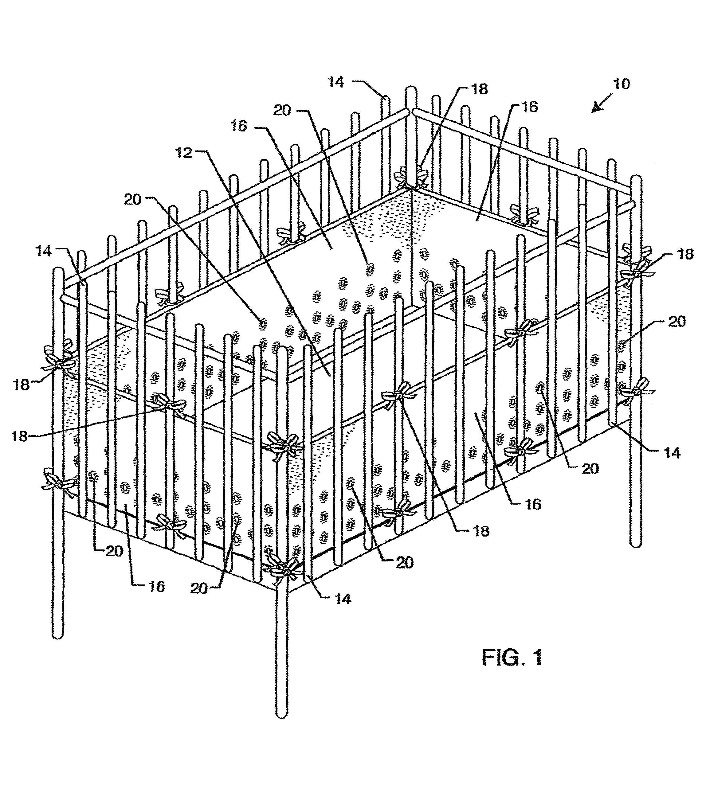 Aerated bumper and liner system for a baby crib