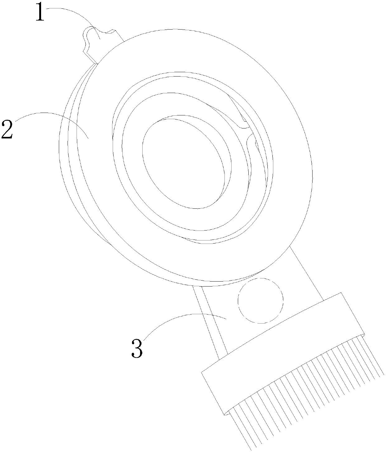 Volute-type handheld extremely-simple small paint brushing tool