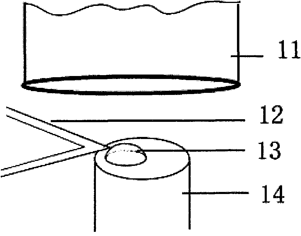 Method and device for preparing colloid probe