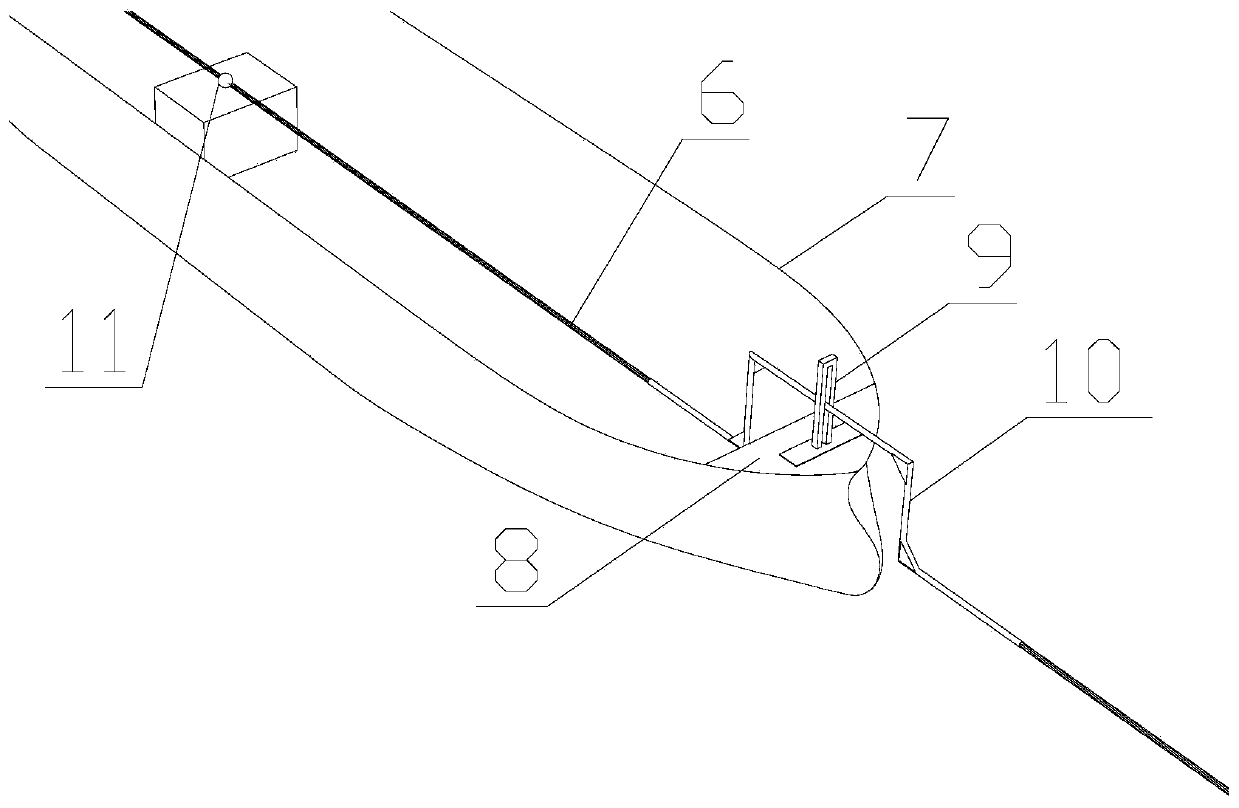 Resistance test system for real sea large-scale ship model