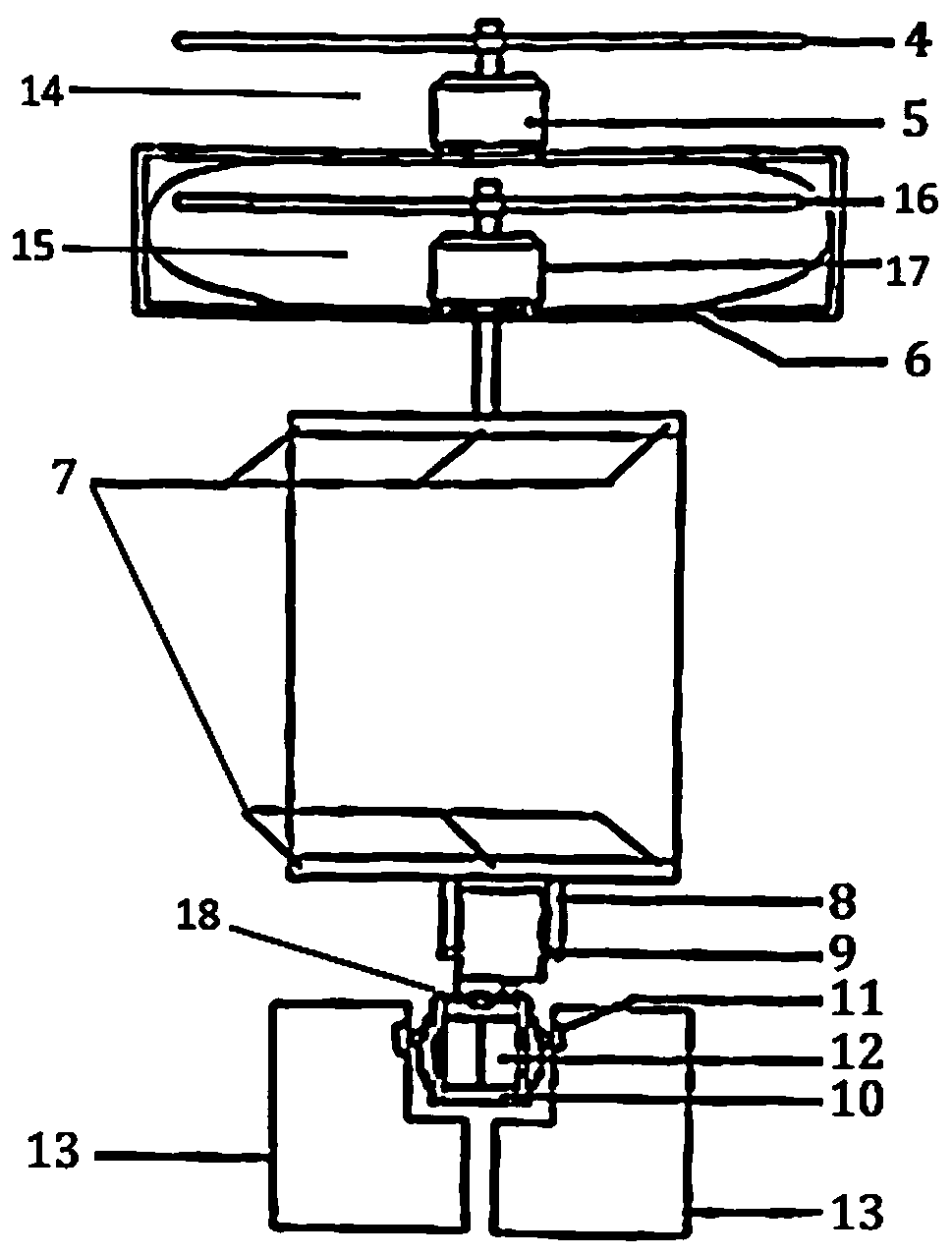 Miniature coaxial double rotor wings unmanned aerial vehicle