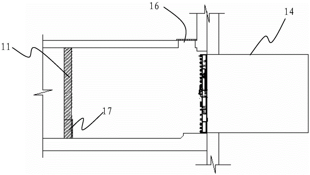 Concrete box shield tunneling and receiving construction method